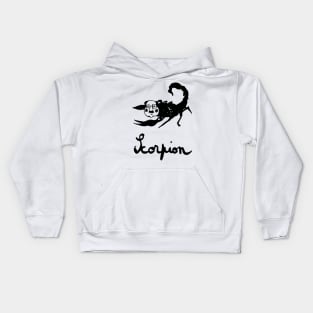 Scorpio in french Kids Hoodie